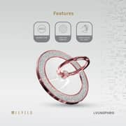 Levelo Nova Glitter MagSafe Ring Holder Rose Gold