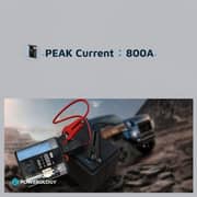 Powerology Jump Starter With Tire Inflator 8800mAh Transparent PPBCHA47-TP