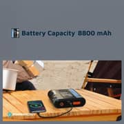 Powerology Jump Starter With Tire Inflator 8800mAh Transparent PPBCHA47-TP