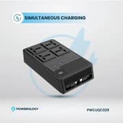 Powerology PWCUQC029 4 Way Power Strip 2500W