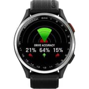 Garmin 010-03009-00 Approach S44 Golf Smartwatch Silver Aluminum Bezel With Black Silicone Band