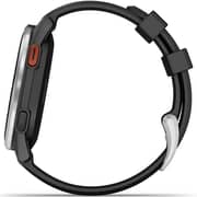 Garmin 010-03009-00 Approach S44 Golf Smartwatch Silver Aluminum Bezel With Black Silicone Band