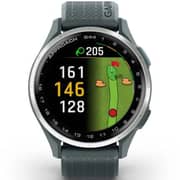 Garmin 010-03009-01 Approach S44 Golf Smartwatch Silver Aluminum Bezel With Twilight Silicone Band
