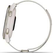 Garmin 010-03010-01 Approach S50 Golf Smartwatch Cream Gold Aluminum Bezel With Ivory ComfortFit Nylon Band