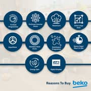 Beko b300 Front Load Washing Machine 8 kg WTV814UNXA