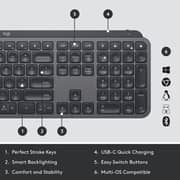 Logitech MX Keys English Keyboard Graphite