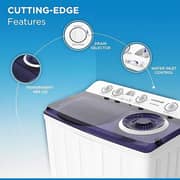 Krome Semi Automatic Washing Machine 12 kg KR-WSA120K