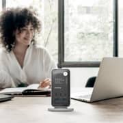 Momax US21UKW 1-Charge Flow 6 Outlet Digital Display Power Tower with USB Ports 35W