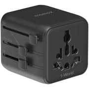 Momax World Travel Adapter Black