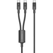 Momax USB-C to Dual USB-C Magnetic Cable 2m Black