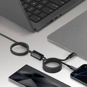 Momax USB-C to Dual USB-C Magnetic Cable 2m Black