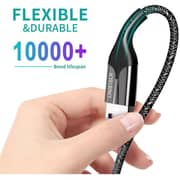 Choetech Nylon Braid Cable 1.2m Black