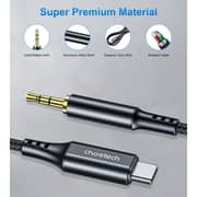Choetech 3.5mm Male Audio Cable 1m Black