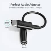 Choetech USB C to DC 3.5mm Female Audio Cable Adaptor Black