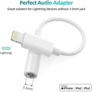 Choetech Lightning to 3.5mm Female Jack Adaptor White
