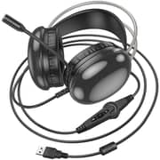 Hoco Wired Over Ear Gaming Headphone Black - W109PLUS