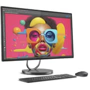 Lenovo Yoga AIO 32ILL10 All-in-One (2025) Desktop - 2nd Sereis / Intel Core Ultra 7-256V / 31.5inch UHD / 1TB SSD / 32GB RAM / 6GB NVIDIA GeForce RTX 4050 / Windows 11 Pro / English & Arabic Keyboard / Storm Grey / Middle East Version - [F0HX0004AX]