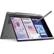 Lenovo Yoga7 14ILL10 2-in-1 Convertible (2025) Laptop - 2nd Series / Intel Core Ultra 7-258V / 14inch WQXGA+ / 1TB SSD / 32GB RAM / Shared Intel ARC Graphics 140V / Windows 11 Home / English & Arabic Keyboard / Luna Grey / Middle East Version-[83JQ003TAX]