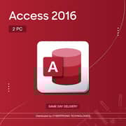 Microsoft Access 2016 2 PC Digital License Red