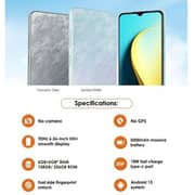 Benco V91s Plus 4G 128GB 6GB RAM Sunrise White Dual Sim Smartphone - Middle East Version