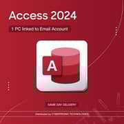 Microsoft Access 2024 1 PC Digital License Red