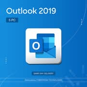Microsoft Outlook 2019 5 PC Digital License Blue