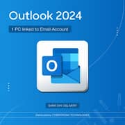 Microsoft Outlook 2024 1 PC Digital License Blue