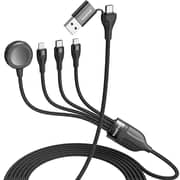 Travelmall 6-in-1 USB Cable 1m Black