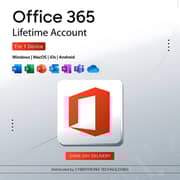 Microsoft Office 365 Lifetime Subscription For 1 Device