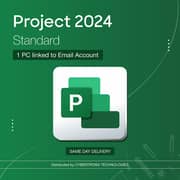 Microsoft Project 2024 Standard 1 PC Digital License Green