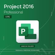Microsoft Project 2016 Professional 5 PC License Green