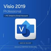 Microsoft Visio 2019 Professional 1 PC Digital License Blue