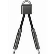 Travelmall USB- C To USB-C Keychain 12cm Black