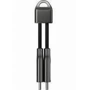 Travelmall USB- C To USB-C Keychain 12cm Black