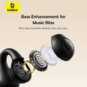 Baseus A00079500113 Bass 15 Clip True Wireless Earbuds Black