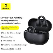 Baseus A00079500113 Bass 15 Clip True Wireless Earbuds Black