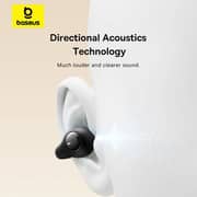 Baseus A00079500113 Bass 15 Clip True Wireless Earbuds Black