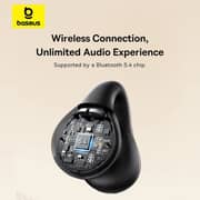 Baseus A00079500113 Bass 15 Clip True Wireless Earbuds Black