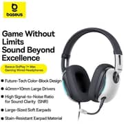 Baseus A00181003213 GoPlay 1+ Max Wired Over Ear Gaming Headphone White