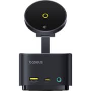 Baseus Qi2 7-in-1 USB-C Hub with Wireless Charger Black