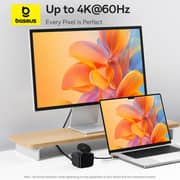 Baseus Qi2 7-in-1 USB-C Hub with Wireless Charger Black