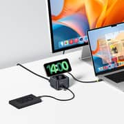 Baseus Qi2 7-in-1 USB-C Hub with Wireless Charger Black