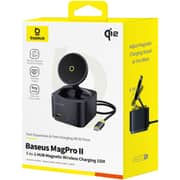 Baseus Qi2 7-in-1 USB-C Hub with Wireless Charger Black
