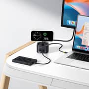 Baseus Qi2 7-in-1 USB-C Hub with Wireless Charger Black