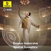 Baseus A00075301223 Bowie H1S Wireless Over Ear Headphone White