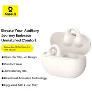 Baseus A00079500223 Bass 15 Clip True Wireless Earbuds White