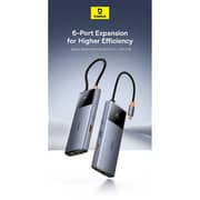 Baseus Metal Gleam Series II 6-in-1 Usb Hub