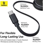 Baseus Bright Mirror 2-in-1 Type-C To C+C Cable 1m Black