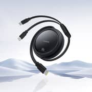 Baseus Bright Mirror 2-in-1 Type-C To C+C Cable 1m Black