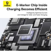 Baseus Bright Mirror 2-in-1 Type-C To C+C Cable 1m Black